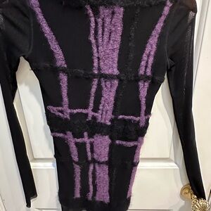 Fuzzi Black Long Sleeve Dress